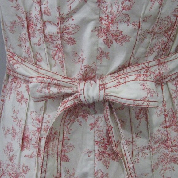 Peruvian Connection Floral Toile Print Cottagecore Midi Sundress sz M - Picture 10 of 11